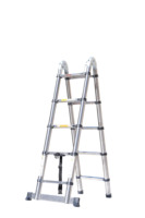 Échelle télescopique pliable en aluminium à 10 marches, haute résistance, portable pour l'extérieur, vente en gros d'usine
