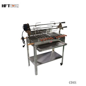 Rôtissoire de barbecue au charbon de bois de <span class=keywords><strong>Chypre</strong></span> amovible avec brochette plate - Product Image 6