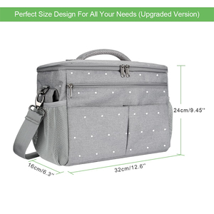 Poussette Organisateur Sac À Couches Caddy En Cuir De Luxe Portable Momie Grand Stockage - Product Image 3
