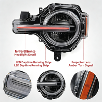Phares LED Wind Winner avec feux de jour et clignotants pour Ford Bronco 2021 2022 2023 2024 2025
