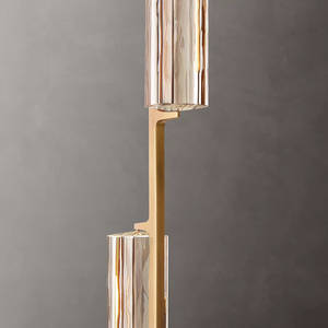 Lustre en cristal K9 de haute qualité, grand, long, moderne et luxueux pour hall d'hôtel, escalier de villa dorée. - Product Image 4