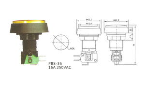 Máy trò chơi không thấm nước 12 Volt tạm thời đẩy nút chuyển đổi chiếu sáng đẩy nút trò chơi chuyển đổi - Product Image 6