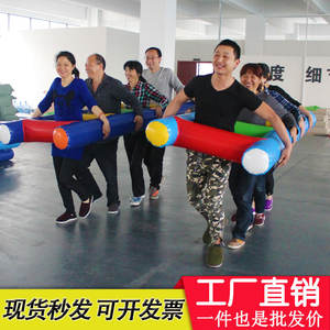 Vui vẻ thể thao đạo cụ Racing cha-con nhóm xây dựng cột sét mở rộng hoạt động đào tạo thiết bị Inflatable thang - Product Image 6