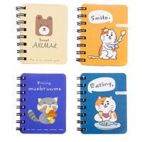 Carnet spirale mini mignon avec couverture personnalisée en PP, journal de poche Kawaii, 80 feuilles pour enfants, étudiants, écriture scolaire