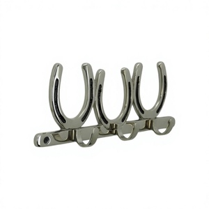 Decorative Horse Shoe <b>Hooks</b> And Rail <b>Wall</b> Mounted Shelve Cupboard Door Mount <b>Wall</b> <b>Hook</b> Towel Cloths <b>Key</b> Holder Equestrian <b>Hooks</b> - Product Image 1