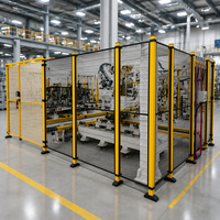 Installation de clôture de sécurité pour robot modulaire, sans soudure, facile à assembler
