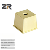 ZERUN Style moderne laiton or meubles jambe couvre Table canapé insérer conseils viroles couverture tampons métal sol protecteurs casquettes