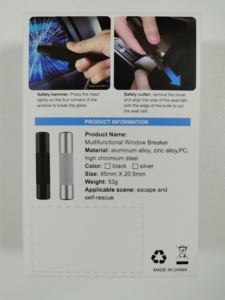 Marteau Brise-Vitres Bâton d'Autodéfense Brise-Vitres Sécurité Marteau de Sécurité Portable <span class=keywords><strong>pour</strong></span> Voiture Marteau Échappatoire à Ressort Porte-Clés <span class=keywords><strong>pour</strong></span> <span class=keywords><strong>Bus</strong></span> - Product Image 6