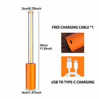 Lampe de table LED linéaire rechargeable, commande tactile, 3 modes de luminosité réglables, type C, lumière ambiante portable pour bar, restaurant