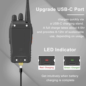 Walkie Talkie Analógico UHF NOVISON de Dos Vías con Alcance de 0-3KM y Batería de 1500-2000mAh - Product Image 4