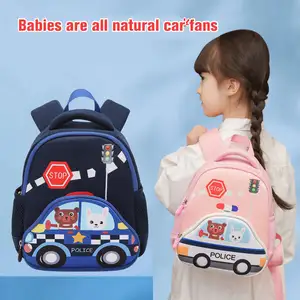 M size Fashion 3D Cartoon Children Soft Light Neoprene Waterproof Backpack Kindergarten Kids School Bag