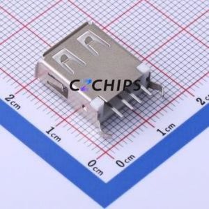 KH-AF180WJ-15-JB USB Connector Through hole Component (THT) Connector Type-A USB 2.0 Female Through Hole - Product Image 2