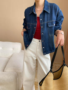 <span class=keywords><strong>Camicia</strong></span> di jeans a manica lunga primaverile <span class=keywords><strong>giacca</strong></span> <span class=keywords><strong>giacca</strong></span> Vintage di alta qualità per le donne ragazze - Product Image 4