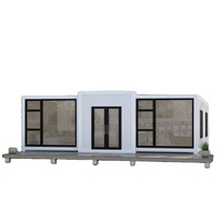 Conteneur d'expédition en acier détachable personnalisable de 20 pieds, design moderne, étanche, résistant au vent, pour salon/appartement, garantie 2 ans