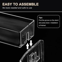 Présentoir en acrylique transparent pour table, idéal pour décorations de cupcakes, organisation de cosmétiques, parfums et figurines de collection