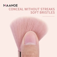 Kit de pinceaux de maquillage de voyage végétalien de luxe personnalisé marque privée pinceaux de maquillage rose à manche durable personnalisé