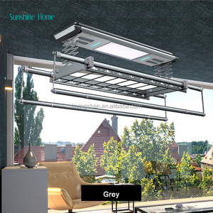 เครื่องเป่าเสื้อผ้าไฟฟ้าเครื่องเป่าลมสำหรับระเบียงชั้นอบแห้ง45-55อุณหภูมิความร้อนอลูมิเนียมสีเทาติดผนังรีโมทคอนโทรล - Product Image 6