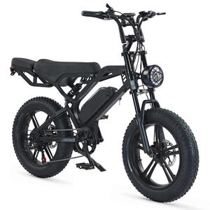 Bicicleta Eléctrica de Estilo Retro 2026 con Llantas Gruesas y Suspensión Completa, Kit de Motor de 52V 48V 500W/750W 1000W, Batería de Litio Integrada - Product Image 4