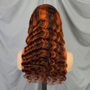 Perruques en cheveux humains à 200 % de densité, 10-30 pouces # Perruques Lace Front P4/350 Ondulées Profondes Couleur Naturelle 13x4 avec Dentelle Transparente, Perruque Cheveux Raides - Product Image 5