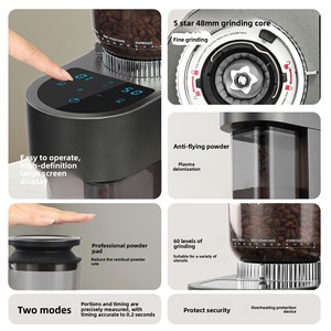 <span class=keywords><strong>Molinillo</strong></span> <span class=keywords><strong>de</strong></span> <span class=keywords><strong>Café</strong></span> Eléctrico Totalmente Automático, Carcasa <span class=keywords><strong>de</strong></span> Acero Inoxidable, Uso Doméstico y Comercial - Product Image 3