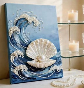 Kit d'impression artistique DIY Perles et Diamants, Décoration Murale Traditionnelle Chinoise Faite à la Main sur le Thème des Animaux, Cadeau pour Adultes, Perles Scintillantes pour Mur de la Maison - Product Image 6