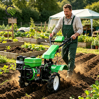Minicultivadora de Gasolina de 4.92HP al por Mayor con Conjunto de Cuchillas Rotatorias para Pequeñas Granjas y Cultivo de Jardines
