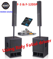 MORIN F3L colonne active haut-parleur box line array système amplificateur professionnel système de son
