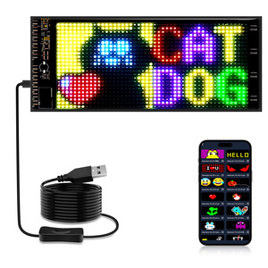 Panneau d'affichage LED flexible <span class=keywords><strong>P5</strong></span>, panneau publicitaire à message défilant, contrôle intelligent par application, panneau d'affichage LED programmable, yeux LED pour voiture - Product Image 5