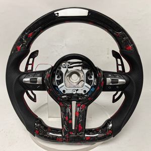 Volante de Fibra de Carbono Forjado Compatible con <span class=keywords><strong>BMW</strong></span> F22 F87 F06 F35 F32 F01 F02 F80 F90 F36 F30 F10 F20 F10 E70 E90 - Product Image 1