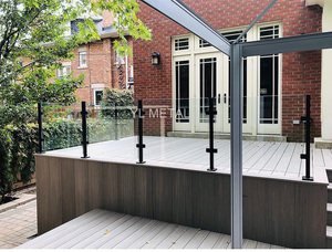 YL Modern Style Stainless Steel DIY Balustrade Outdoor Handrail Glass <strong>Railing</strong> for Deck Terrace <strong>Balcony</strong> - Product Image 6