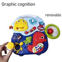 Table d'activités multifonctionnelle Baohan pour enfants, trotteur pousseur et trotteur évolutif 2-en-1