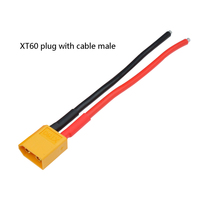 Offre Spéciale XT60 XT-60 connecteurs de balle en silicone 14 AWG fil RC Lipo batterie quadrirotor faisceau de câblage avec prises mâles femelles