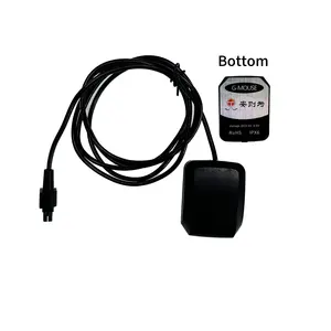 Adhesive Mounted 1.2 Meter Cable R232 9600 Baud Rate GPS Receiver with Built-in Ceramic Antenna Module and G-Mouse Connector