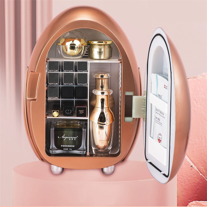 Оптовая продажа, мини-холодильник для яиц 8 л, термостатический мини-холодильник для ухода за кожей, холодильник для косметики переменного/постоянного тока