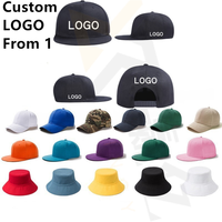 Custom Logo 6 Panel Flat Borduurwerk Sandwich Brede Rand Sublimatie Baseball Caps