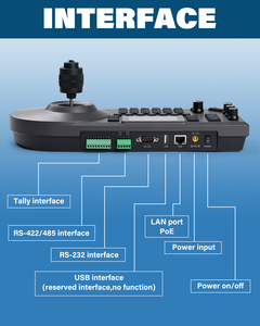 Mới nhất nóng bán fomako kc608 Pro OEM ODM hỗ trợ 255 pcs máy ảnh PoE NDI máy ảnh điều khiển IP kc608pro PTZ điều khiển bàn phím - Product Image 4
