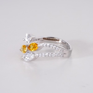 Premium Lab Grown Diamond <b>Ring</b> in 14K Solid Gold for Women <b>Fine</b> Jewelry with Radiant Sparkle and Elegant Timeless Appeal - Product Image 4