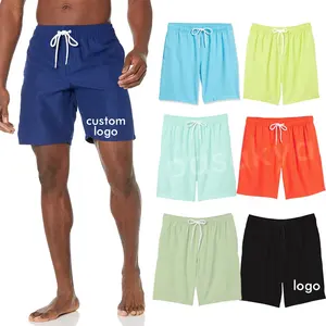 Shorts pour hommes imperméables à séchage rapide personnalisés par sublimation Shorts de bain de plage extensibles dans les 4 sens Boardshorts de pêche vierges