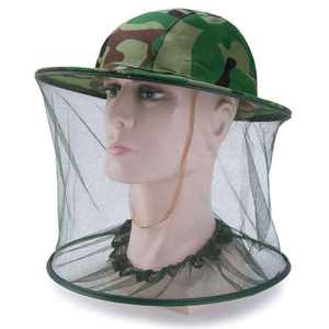 Sombrero de camuflaje con mosquitera y protección facial de malla para caza y pesca al aire libre, sombrero para el sol transpirable unisex - Product Image 1
