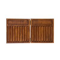 Humidor à cigares en bois haut de gamme avec logo gravé, rainures et séparateurs, boîte à cigarettes en bois de bureau, boîte cadeau en bois pour les demoiselles d'honneur