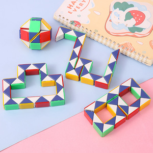 Regla Mágica, Juguete Educativo, Rompecabezas de Plástico de 24 Secciones para Niños de 3 a 6 Años, Juguete de Aprendizaje de Matemáticas - Product Image 1