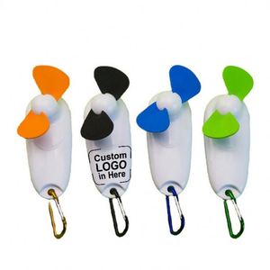 Mini Ventilador Portátil XJ884 con Logotipo Personalizado, Impresión a Mano, con Linterna LED para Uso Automotriz y Regalos de Bienvenida - Product Image 1