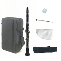 Factory Supply Custom logo Woodwind Musical Instrument China Boult Brand High Quality Black ABS Resin 17 Keys Bb Tone Clarinet
