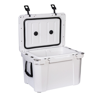 Glacière isotherme portable Kuer 35QT personnalisée pour le camping et la pêche, avec coque rigide et blocs de glace, pour l'extérieur