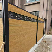 Clôture WPC, Poteau WPC, Vente en Gros, Panneau de Jardin Extérieur en Vinyle PVC Écologique, Haute Qualité, Résistant aux Intempéries, Installation Facile pour la Maison
