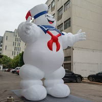 Homme guimauve gonflable Ghostbuster personnalisé, publicité gonflable, dessin animé gonflable