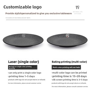 Hiện đại dùng một lần melamine tấm Giả Sứ Bộ đồ ăn cho bít tết Pasta món ăn sử dụng thương mại khách sạn bên - Product Image 4