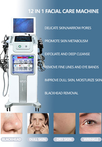 Grande réduction sur la machine de beauté à l'hydrogène 12 en 1, machine Hydra à eau directe, jet d'oxygène vertical professionnel, haute hydratation - Product Image 3