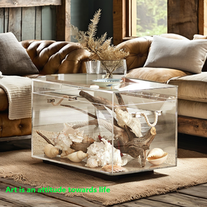 Jihong personalizzabile vetro trasparente di lusso scatola dei giocattoli all'ingrosso acrilico portabagagli <span class=keywords><strong>tavolino</strong></span> casa Villa soggiorno all'aperto <span class=keywords><strong>sala</strong></span> - Product Image 4