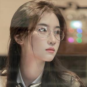 แว่นสายตาทรงรีขอบสีทองสำหรับผู้หญิง, ป้องกันแสงสีฟ้าป้องกันแสง YC8077โลหะแบบเต็มกรอบ - Product Image 3